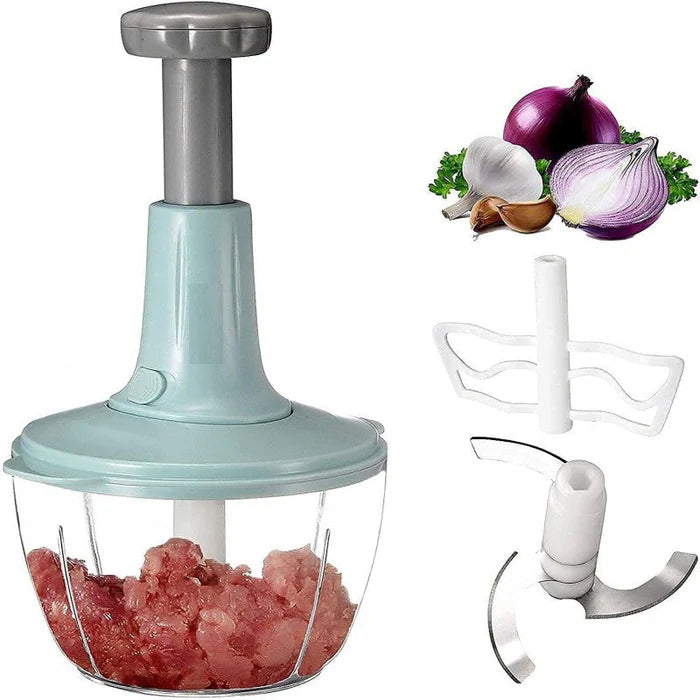 Manual Food Chopper Hand-Press