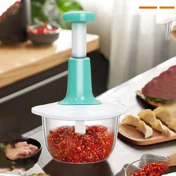 Manual Food Chopper Hand-Press