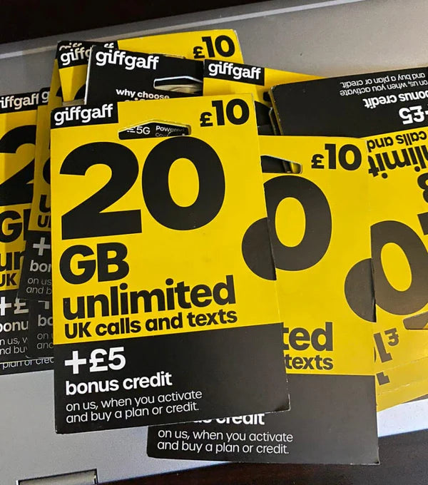 Giff Gaff UK SIM CARD IN PAKISTAN